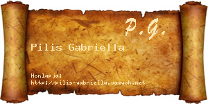 Pilis Gabriella névjegykártya